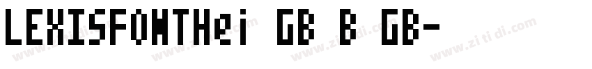 LEXISFONTHei GB B GB字体转换